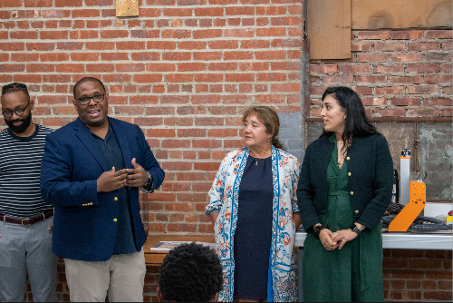 AmeriCorps Director Visits Nubian Directions II Warehouse